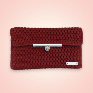 Sac décoratif au crochet fait main modèle Ruby, style bohème artisanal